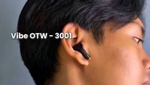 oraimo Vibe OTW-3001 Earphone V5.2 Bluetooth Stereo Nirkabel Sesungguhnya Anc Enc Desain Slider Bass Havy Hitam Earphone TWS Bluetooth Gaming Full Bass Murah Noise Cancelling Mic TRUE Wireless Design Black