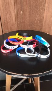 Aksesoris Gelang Sport Club Sepakbola MAN UNITED CITY ARSENAL LIVERPOOL REAL MADRID PSG CHELSEA Bahan Karet
