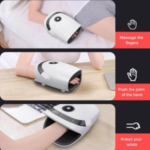 Hand Massager Hot AirPressure 3 Modes Vibrating Graphene Kneading Hand Massage Device Palm Wrist Joint Therapy Type-C Charging