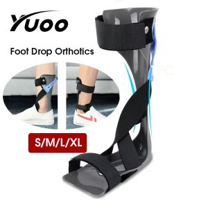 YUOO 1PC Foot Drop Orthotics Adjustable Half-palm Eesign Valgus Orthotics Stroke Hemiplegia Rehabilitation Shoes Elasticity Foot Supports
