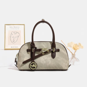 Stylish Versatile Large Capacity Ladies Handbag San Milo Luxury Fashion 2025 New Bowling Bag Soft Polyester Lining Zip Closure