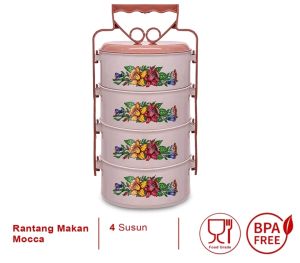 Kotak Bekal Makanan Rantang Plastik Pacific mocca segi/kotak Rantang piknik