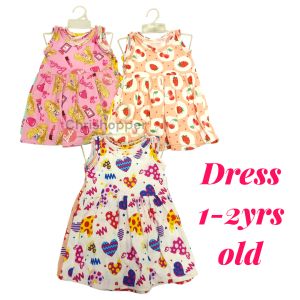 6pcs character Dress Baby girl Pambahay 0-2yrs old