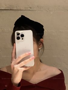 Velvet Hairband with Butterfly Knot Princess Style Headband French New Model Hair Accessories Increased Cranial Height