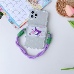 Cartoon Cute New Arrival Cute Pet Pooh Bear Cinnamoroll Babycinnamoroll Unicorn Neutral Mobile Phone Back Splint Lanyard Can Be Crossbody Strap Halterneck Anti-Lost Contrast Color Long and Short Lanyard Female Pacha Dog Flip Mirror Crossbody