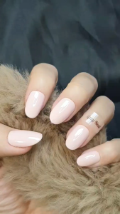 Lizzy Nail 036 | Nailbox Móng Úp Hồng Baby | Set 10 Móng Giả Press On Nails Strawberry Milk