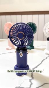 Quạt mini cầm tay quạt cầm tay sạc điện pin khủng 8-10 tiếng 10.000mah gấp gọn 5 tốc độ gió