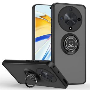 Shockproof Matte Magnetic Case For Honor X5 X6 X7B X8B X9B Play30 plus X30 Magic 4 50 6 Lite Hard Covers With Finger Ring Holder