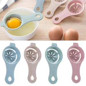 1PC/4PCS Wheat Straw Egg White Separator Egg Yolk Separator Egg Filter Kitchen Baked Egg Yolk Egg White Filter  kitchen gadgets