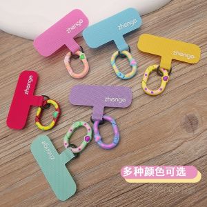 Heart Shaped Polka Dot Oval Clip Mobile Phone Lanyard Pad Hook Ring Connector Digital Accessories Phone Decorations Hanging Charms