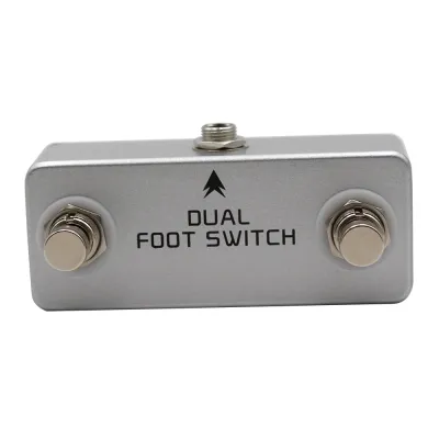 Mosky Dual Latching Foot Switch Guitar Pedal Dual Foot Switch for Amps or Effects Pedals