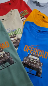 Baju kaos anak motif mobil jeef 3D offroad 6 bulan - 10 tahun bayar ditempat COD