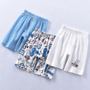 Japanese Style Boys Summer Thin Sport Shorts Pure Cotton Base Layer Pants Baby New Style Little Boy Sleepwear Children Five-Quarter Pants