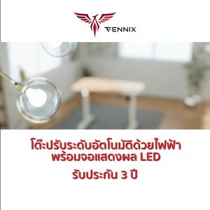 Fennix Ergonomic Desk - โต๊ะทำงาน โต๊ะสุขภาพ ระบบไฟฟ้าไม่เสียทันที 3 ปีปรับระดับอัตโนมัติ