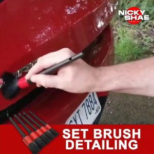 Nicky Shae - SET BRUSH DETAILING Sikat Pembersih Interior Mobil Duster Brush 5 PCS