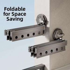 BOJIAJIAJU | Suction Cup Folding Retractable Clothes Hanger