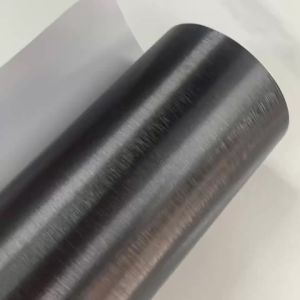 Premium Steel Chrome Gunmetal Dark Gray Brushed Metallic Vinyl Wrap Roll with Air Release Self Adhesive Decal Car Wrapping Film