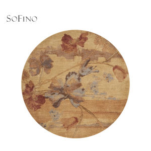 SoFINO | New Chinese Antique Blue Machine Washable Carpet