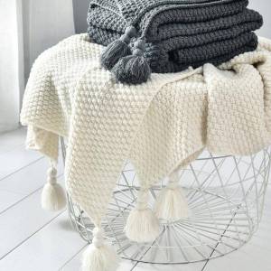 Office Sleep Air-Conditioning Nordic Style Knit Blanket