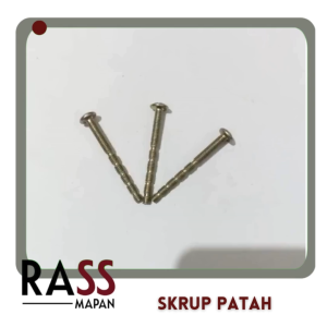 Skrup Patah Patah Baut Potong Screw Besi Warna GOLD Dapat 10pcs