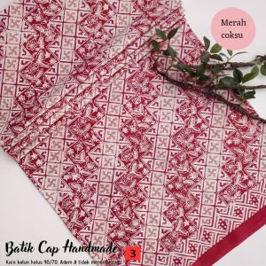 Kain Batik Cap Garutan 2 Series - Motif Daun Kombi Series - Batik Cap (Bukan Batik Print) - Fashion Batik Pria Wanita - Batik Kombinasi