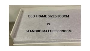Mattress Gap Solution for Day Bedframe size 200cm vs Standard Mattress 190cm