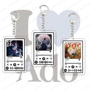 Popular Singer Ado Keychains Usseewa Show Odo AiAiA Charm Keychains for Accessorie bag Pendant Fans Friends Gift