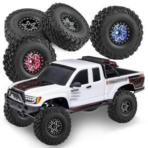 ONEVAN | 4PCS 1.9" Metal RC Crawler Beadlock Tires and Wheels for 1/10 Traxxas SCX10 TRX4 TRX6 90046 D90 D110 Yokomo YK Upgrade Parts