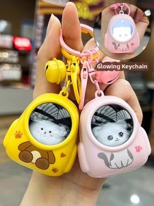 GUOQI | Cartoon Light-Up Backpack Keychain