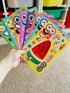 Miếng Dán Đồ Ăn Sáng Tạo Hoạt Hình DIY Cho Trẻ Mẫu Giáo Miếng Dán Trang Trí Hình Bánh Kem Miếng Dán Tự Dính Hình Khối