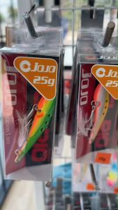 เหยื่อปลอมกระดี่เหล็ก 25 กรัม 7.5 ซ.ม. งานล้วงลึก เขื่อน แม่น้ำ แหล่งน้ำลึก เป็นเครื่องดื่มตกปลา JOJO จากไทย