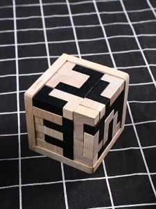 Đồ chơi xếp hình rubik bằng gỗ 54T hỗ trợ phát triển trí não cho bé