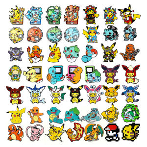 Mixed Random Pokemon Enamel Pins Bulk Lot Pikachu Charmander Squirtle Bulbasaur Lapel Brooches Badges Backpack Decor Fans Gift