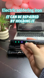 Portable Soldering Iron Set USB Rechargeable Mini Lcd Digital Display Soldering Iron Pen Set Cordless Household Appliance Maintenance Wireless Soldering Iron DIY