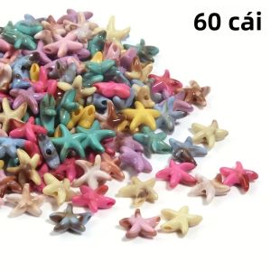 60 Hạt Cườm Sao Biển Acrylic Nhiều Màu Sắc Nguyên Liệu Làm Đồ Trang Sức Tự Làm Dùng Cho Vòng Cổ Phụ Kiện Tóc Vòng Tay & Vòng Chân Thủ Công
