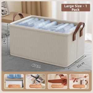 bicoy | Clothing Organizer Divided Foldable Storage Box