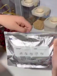 10Pcs Aluminum Foil Fresh-keeping Bag with Zip Ziplock Bag Resealable Bag
