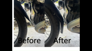 ลิ้นต่อ บังโคลนหน้า ตัวต่อบังโคลนหน้า BMW R1200 / R1250 GS (A) ติดตั้งเองได้ โดยไม่ต้องเจาะ