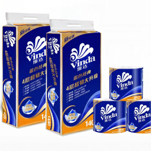 Vinda | Bulk Toilet Paper with Core Large Rolls