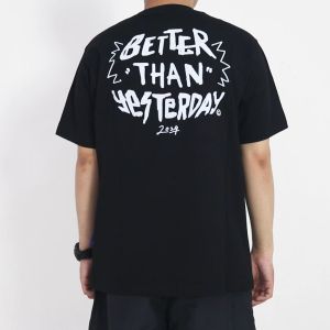 Yesterday – Kaos Pria Distro Premium 24s Tshirt Cowok Keren Hitam Better