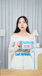Khăn Ướt Cồn LET-GREEN 10 Miếng | Sạch Khuẩn Tức Thì