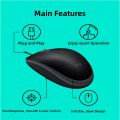 Logitech | Logitech M110 Wired Mouse Silent Office Notebook Desktop Computer USB Full Size Two-Handed Mouse M111 for Business Use. 