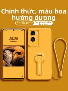 GGUU | Shockproof Full Coverage Phone Case with Stand and Lanyard Liquid Silicone