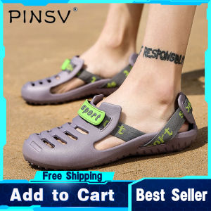 Pinsv giày nước mùa hè nam thể thao ngoài trời giày chống trượt giày xăng-đan đi bộ đường dài thời trang giày đôi giày tổ ong dép quai hậu nam và nữ nam và dép lê nữ dép nam nữ đôi giày đi biển kích thước lớn (39-47)