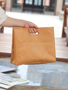 Briefcase Computer Bag Portable Document Bag Handbag Waterproof Handbag Men and Women Tyvek Information Bag Customization