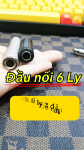 Đầu nối 6 Ly 2 đầu âm (Giá bán 1 CÁI) Đầu nối jack 6 Ly Jack nối 6 Ly Đầu nối Jack 6.5 Đầu nối cáp 6 Ly