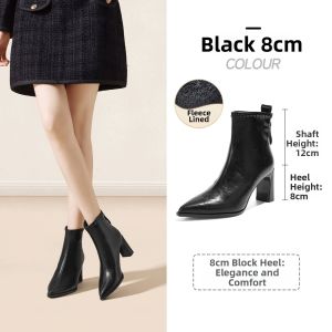 Josiny | Heeled Pointed Toe Slimming Womens Boots 2026 Spring and Autumn Model