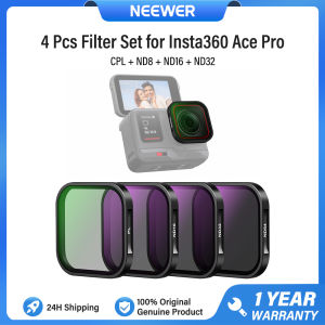 NEEWER 4 Pack Filter Set for Insta360 Ace Pro CPL ND16 ND32 ND64 Action Camera HD Filters Kit