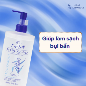 Lotion Tẩy Trang Sạch Sâu Dưỡng Sáng Da Reihaku Hatomugi Cleansing Lotion 500mL