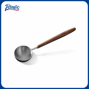 Thìa Đo Cà Phê Bincoo Bằng Gỗ Hickory Dài Tay Cầm Bằng Thép Không Gỉ Thìa Đo Cà Phê Bột Dụng Cụ Đo Hạt Cà Phê